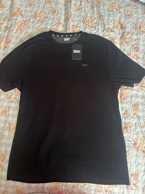 DKNY Black Short Sleeve Crew Neck Tee